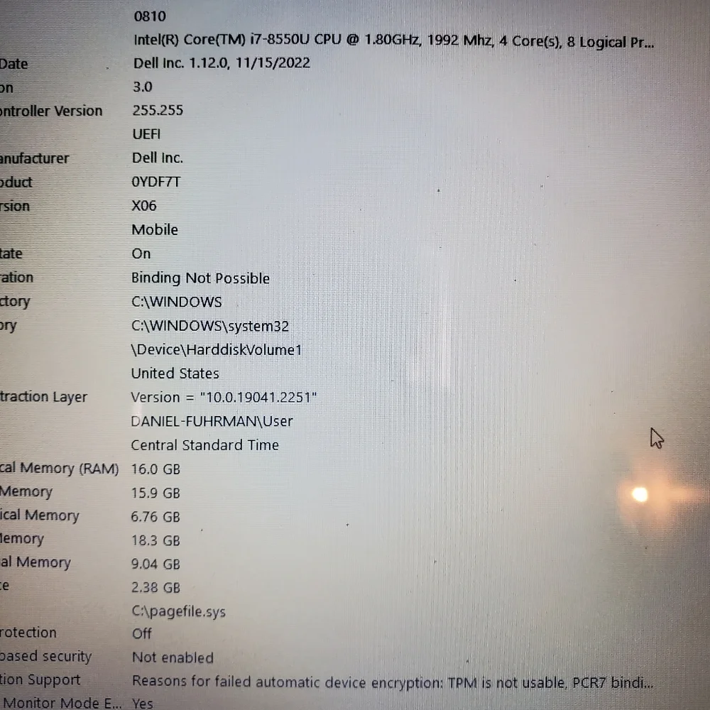 Dell Inspiron 5570 Touch Screen, i7-8550u 16gb 2TB HDD Storage price